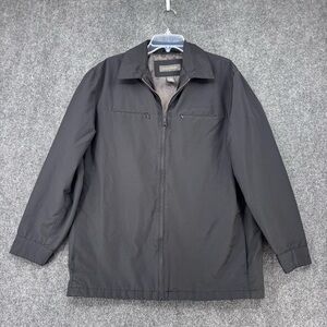 Banana Republic Black Full Zip Lined Jacket Men’s Medium Preppy Academia Casual